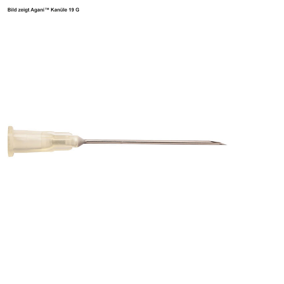 Agani Veterinärkanülen 19 G x 1'' 1,10 x 25 mm, elfenbein (100 Stck.)