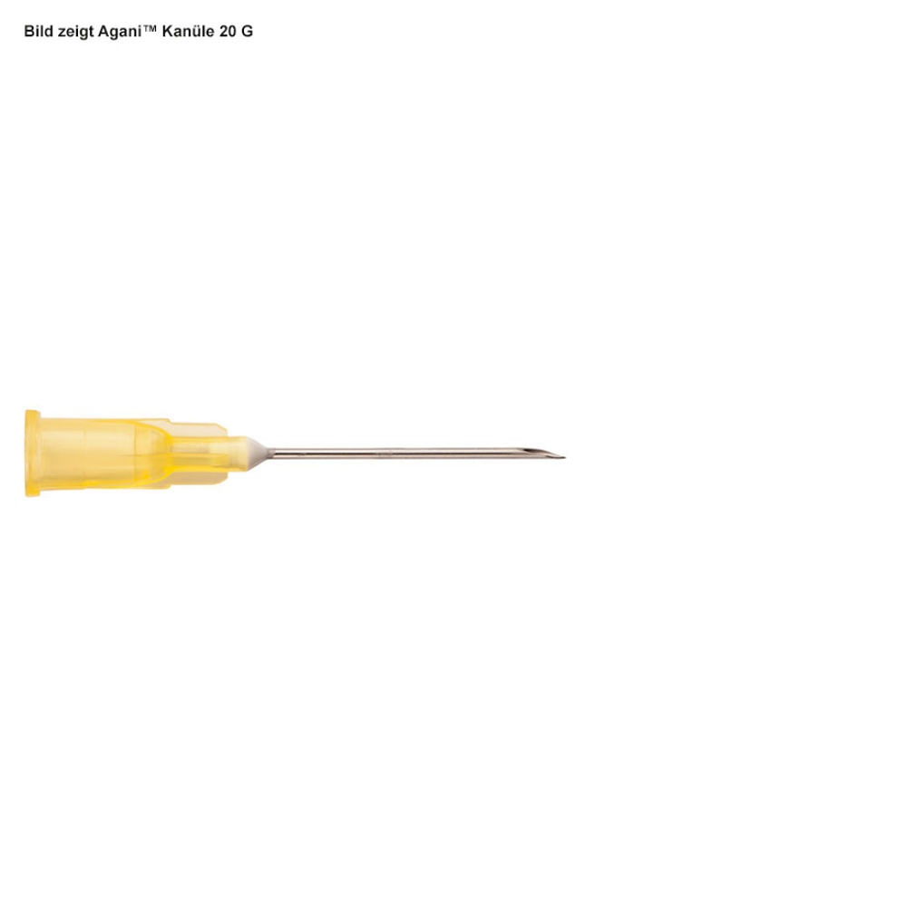 Agani Veterinärkanülen 20 G x 1'' 0,90 x 25 mm, gelb (100 Stck.)