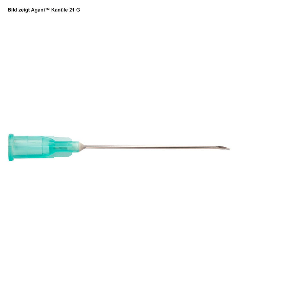 [TER AN2125R1] Agani Veterinärkanülen 21 G x 1'' 0,80 x 25 mm, grün (100 Stck.)