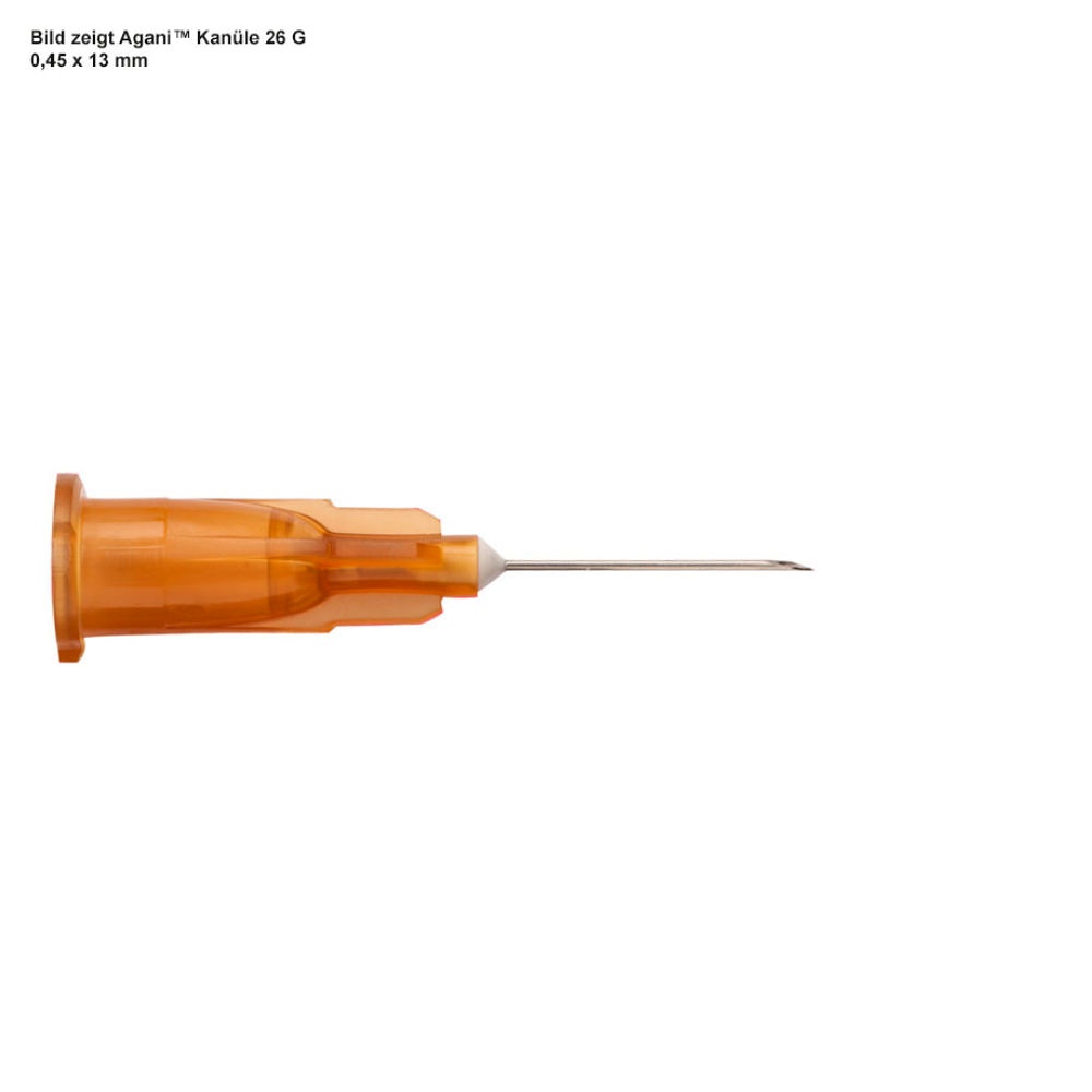 Agani Einmal-Kanülen Nr. 18 0,45 x 23 mm, braun (100 Stck.)