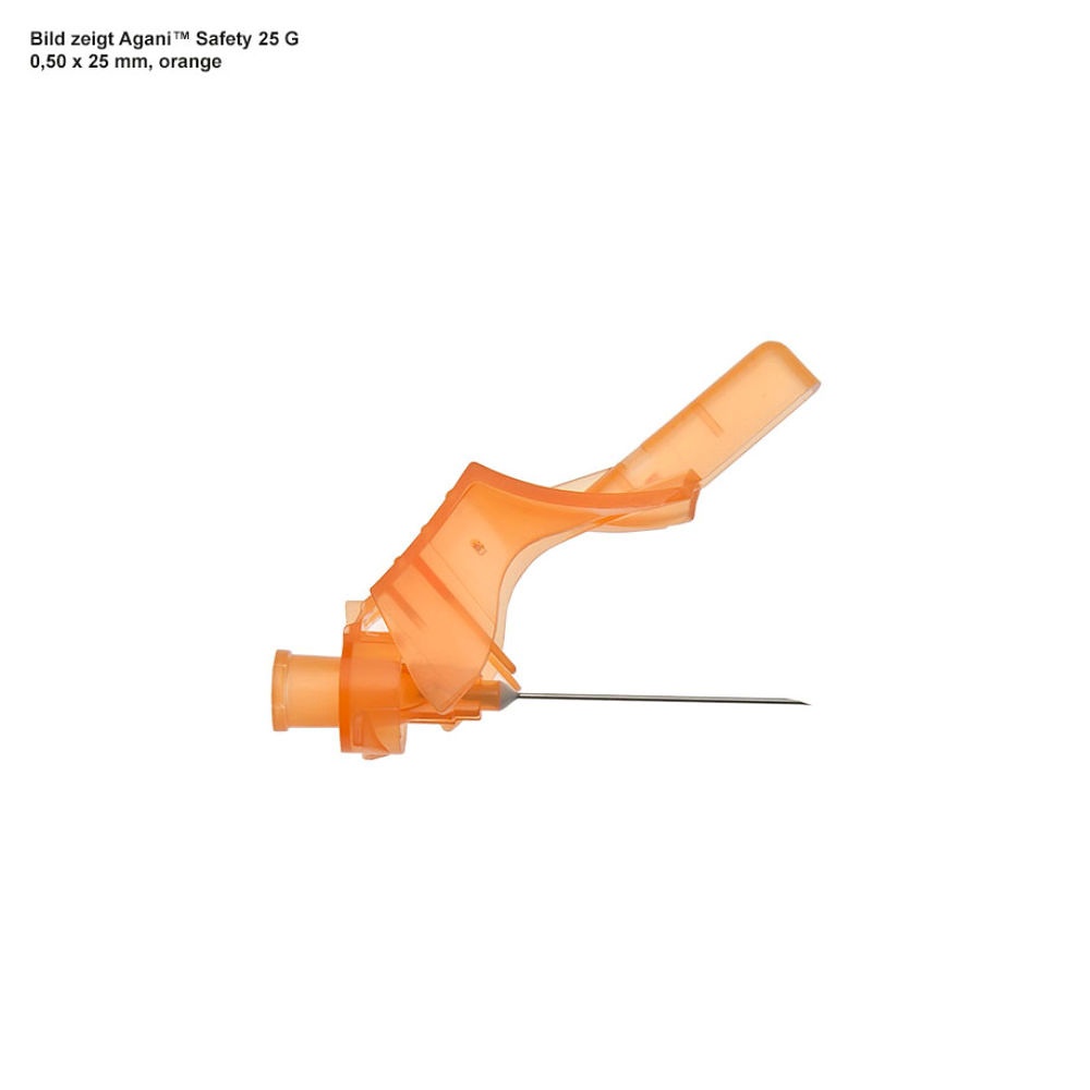 [TER SAN2525R1] Agani Sicherheits-Injektionskanülen 25 G x 1'' (100 Stck.)