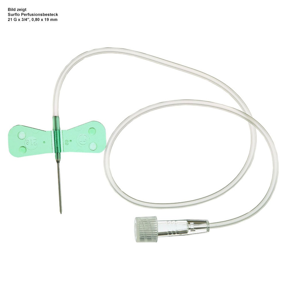 [TER SV21NL30] Surflo Perfusionsbesteck 21 G x 3/4'' 0,80 x 19 mm, grün