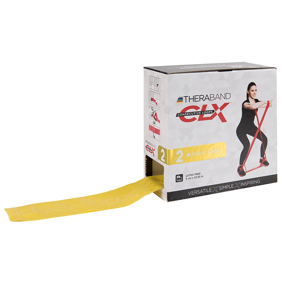 [THB 12778] TheraBand CLX Band ca. 22 m Leicht - gelb