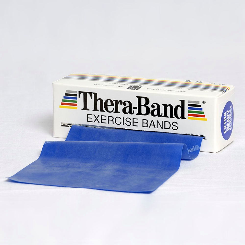 TheraBand 12,8 cm x 5,5 m Extra stark - blau