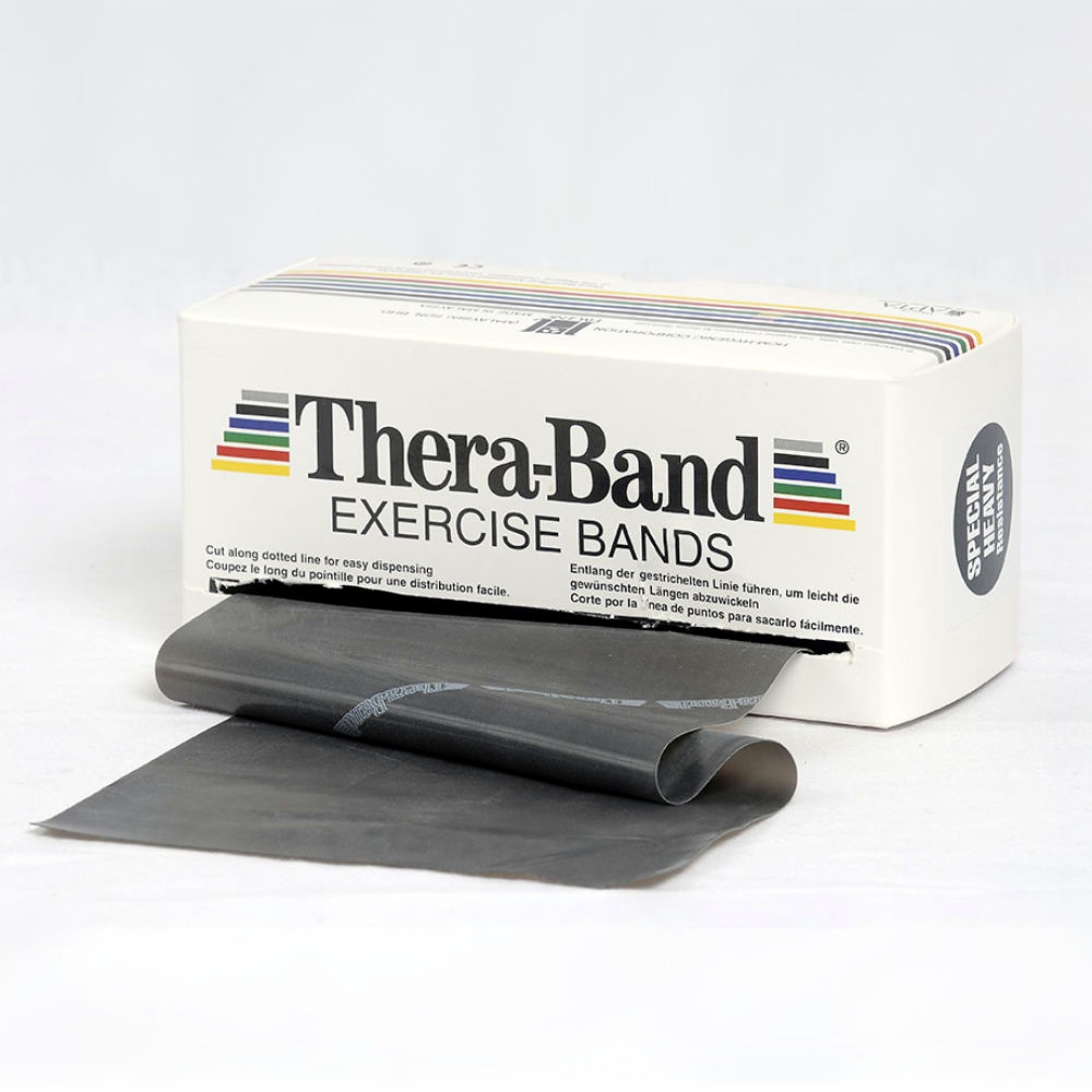 TheraBand 12,8 cm x 5,5 m Spezial stark - schwarz