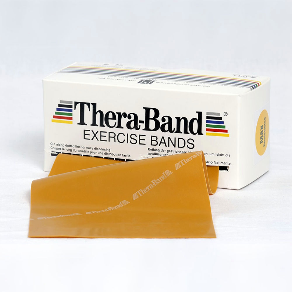 TheraBand 12,8 cm x 5,5 m Max. Stark - gold