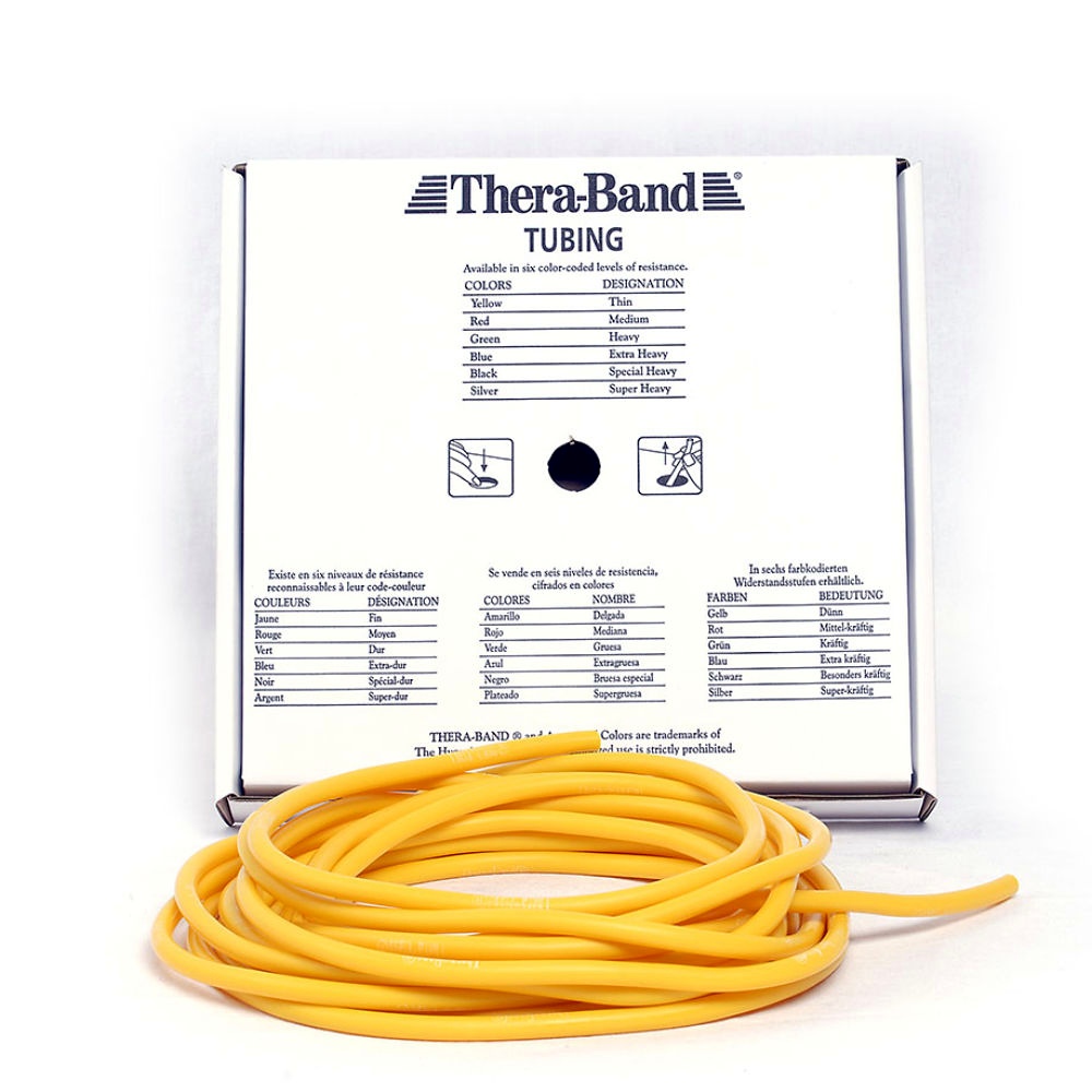 [THB 21020] TheraBand Tubing 7,5 m Leicht - gelb