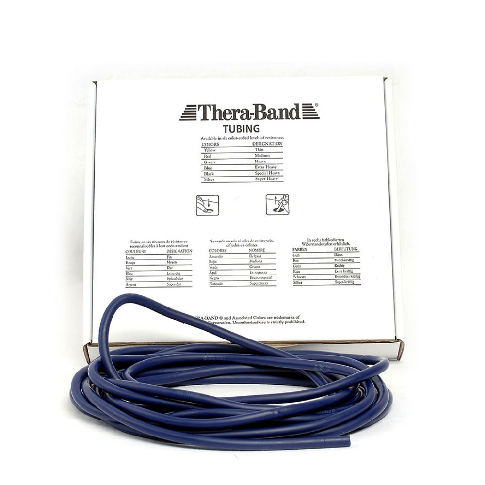 [THB 21050] TheraBand Tubing 7,5 m Extra stark - blau