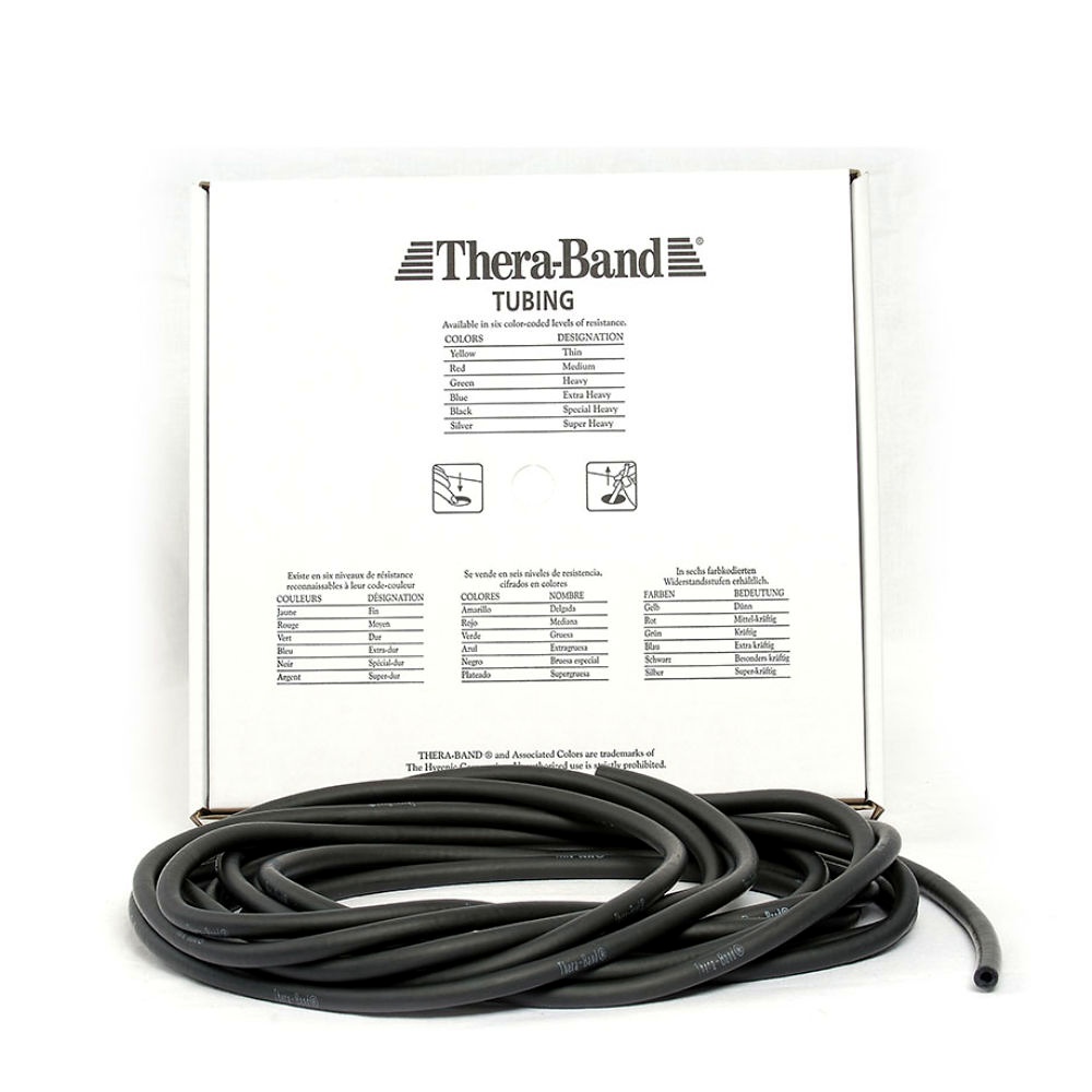 TheraBand Tubing 7,5 m Spezial stark - schwarz