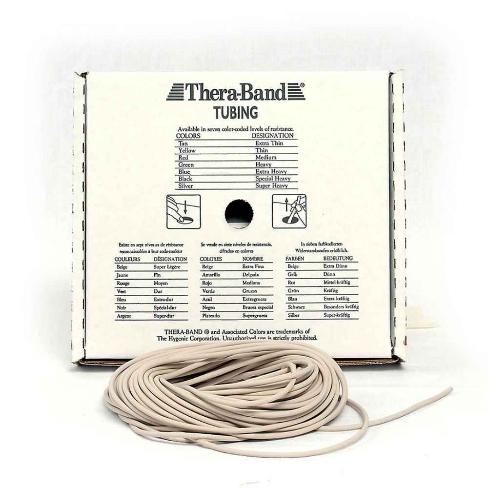 [THB 21110] TheraBand Tubing 30,5 m Extra dünn - beige