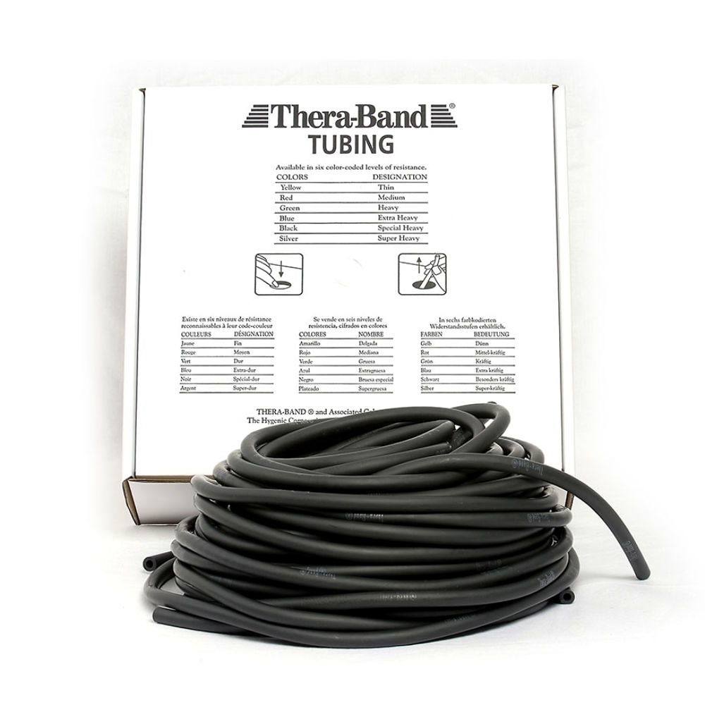 TheraBand Tubing 30,5 m Spezial stark - schwarz