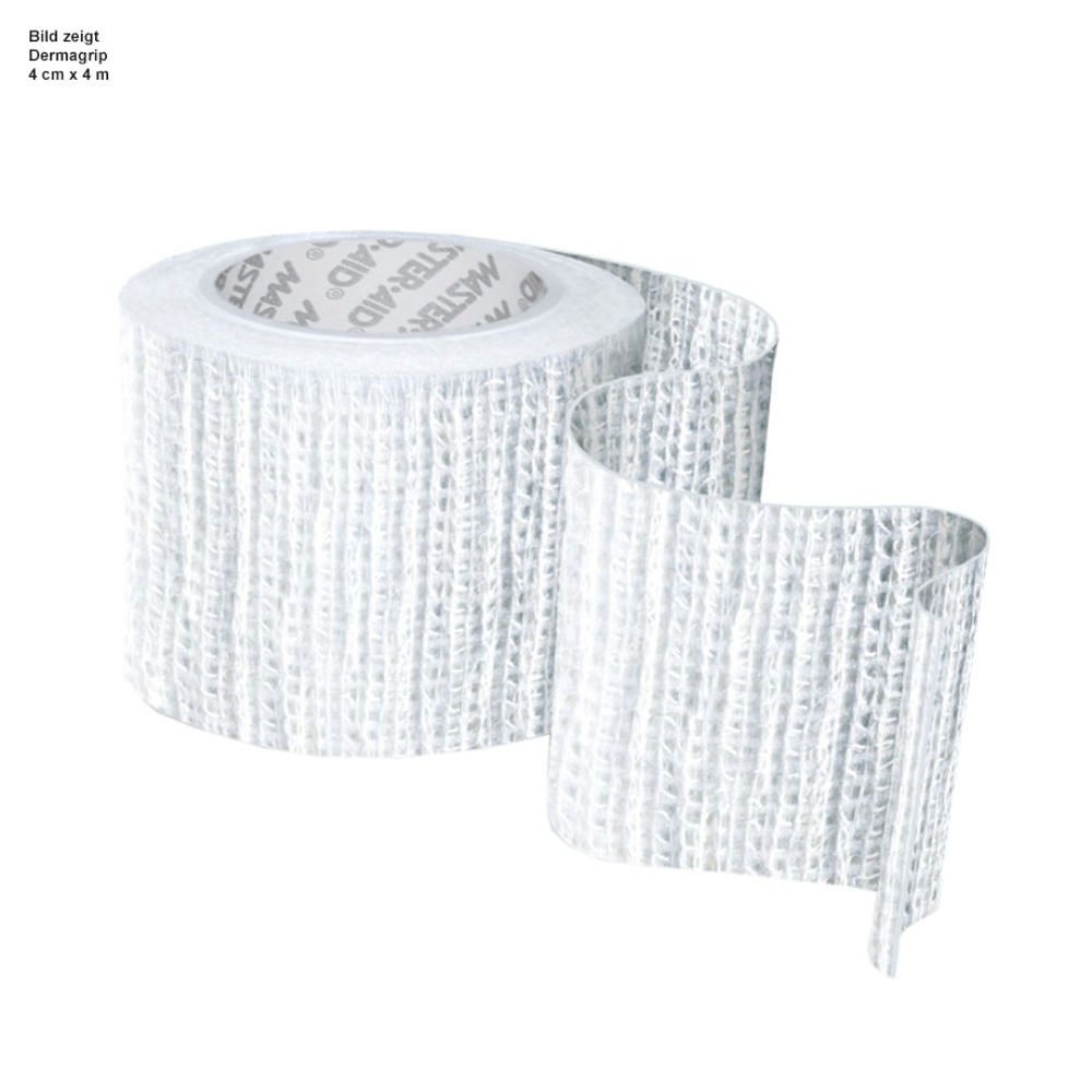 [TRU 70301] DERMAGRIP Fixierbinde weiß/hellgelb 4 cm x 4 m