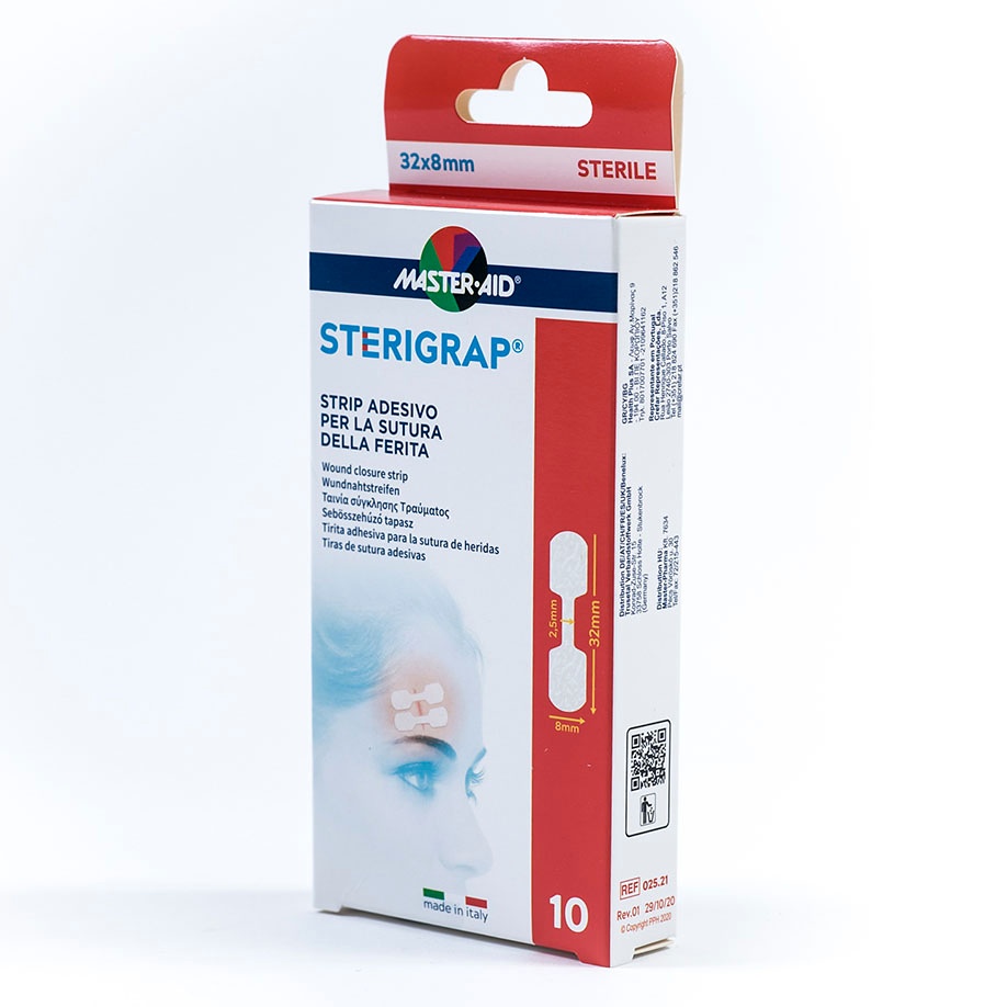 [TRU 70491] STERIGRAP Wundnahtstreifen steril Knochenform 32 x 8 mm (10 Stck.)