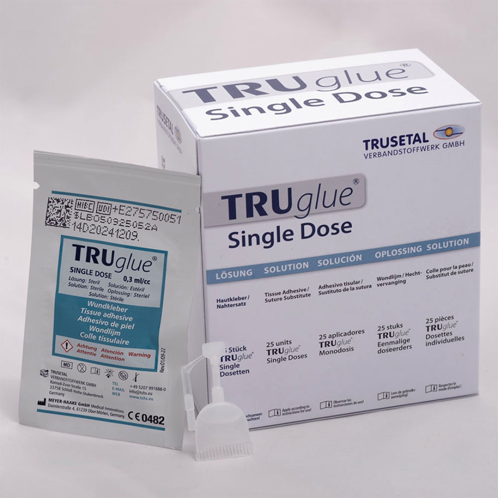 [TRU 75007] TRUglue Haut- und Wundkleber Single Dosen (25 Dosetten à 0,3 ml)