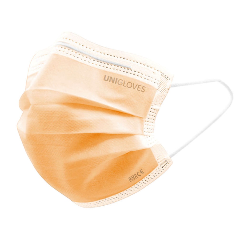 [UGV 2005 ORANGE] Einmal-Mundschutz Profil Plus Mit Gummizug, orange (50 Stck.)