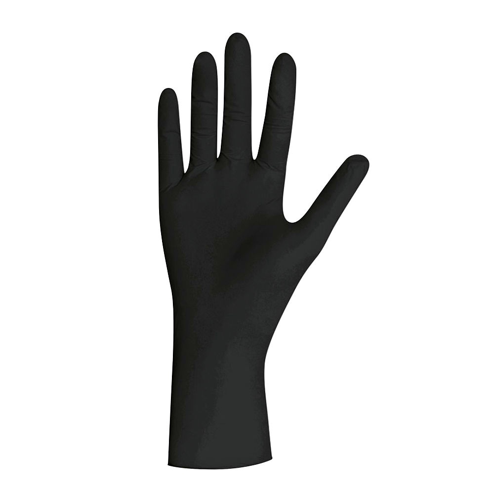 [UGV 2404] Select Black U.-Handschuhe Gr. L Latex Unsteril puderfrei schwarz (100 Stck.)