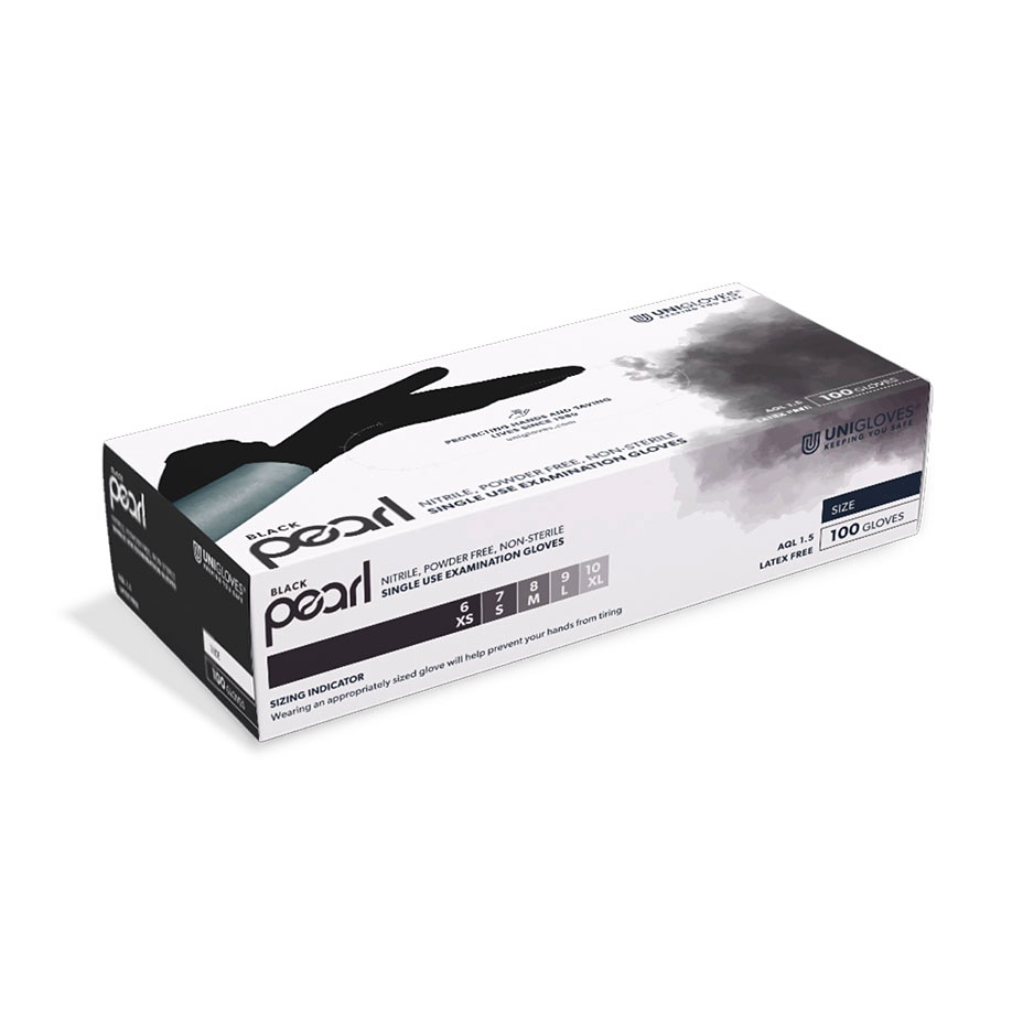 Black Pearl Nitril U.-Handschuhe Gr. L, schwarz