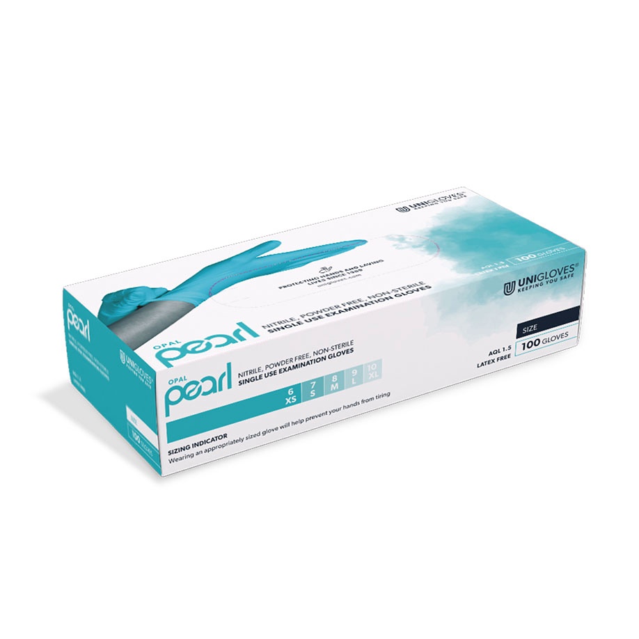 [UGV 4105] Opal Pearl Nitril U.-Handschuhe Gr. XL