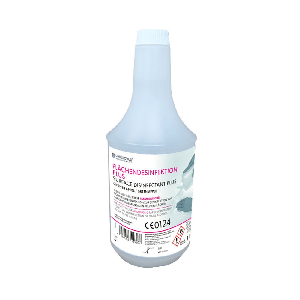 [UGV 97-5001] Unigloves Flächendesinfektion PLUS 1 Ltr., grüner Apfel