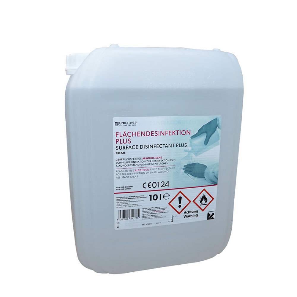 [UGV 97-8010] Unigloves Flächendesinfektion PLUS 10 Ltr., fresh
