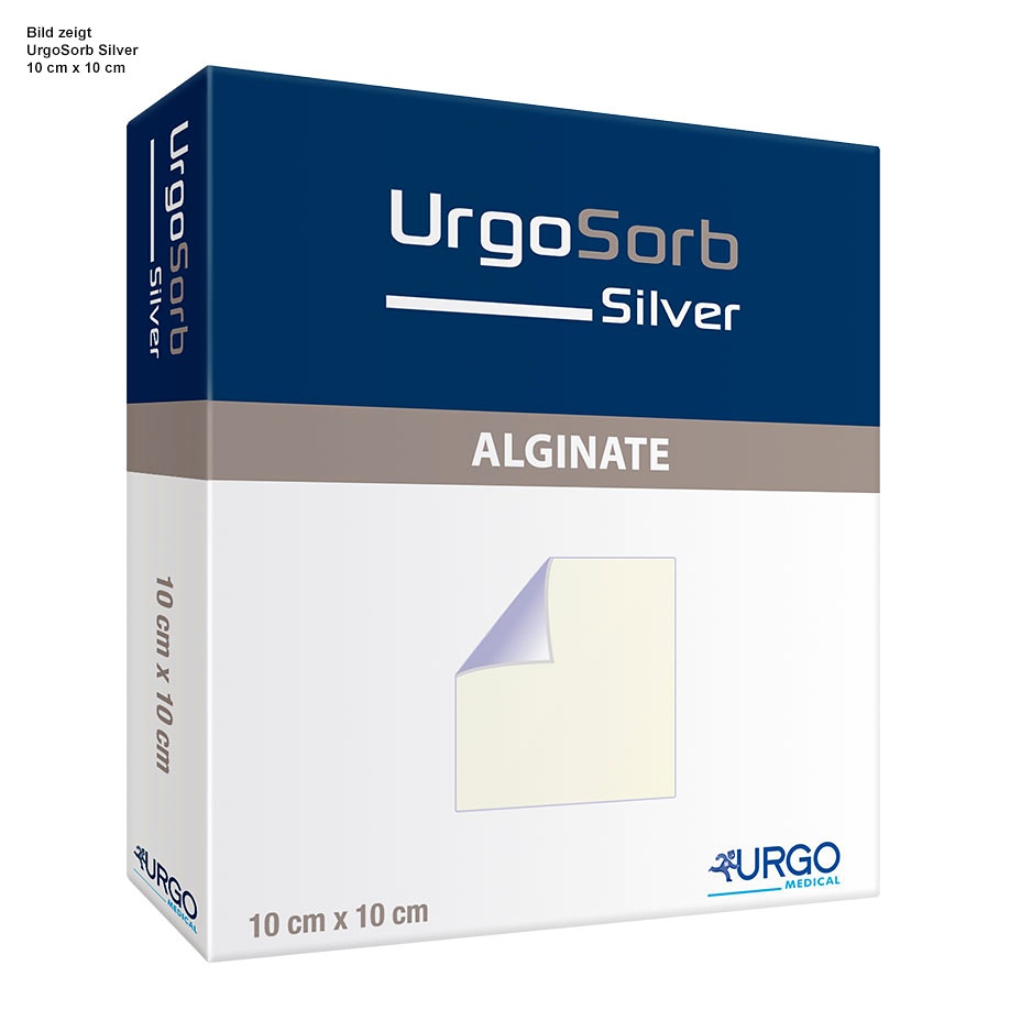 UrgoSorb Silver Alginatwundauflagen 5 x 5 cm (10 Stck.)