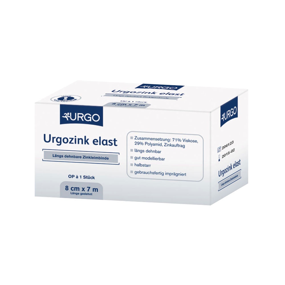 Urgozink elast Zinkleimbinden 5 m x 8 cm (10 Stck.)