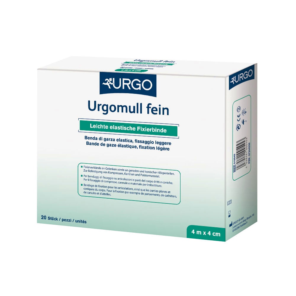 [URG 510548] Urgomull fein Fixierbinden, weiß 4 m x 10 cm (20 Stck.)