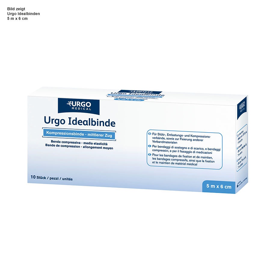 [URG 510897] Urgo Idealbinden, weiß 5 m x 12 cm (10 Stck.)