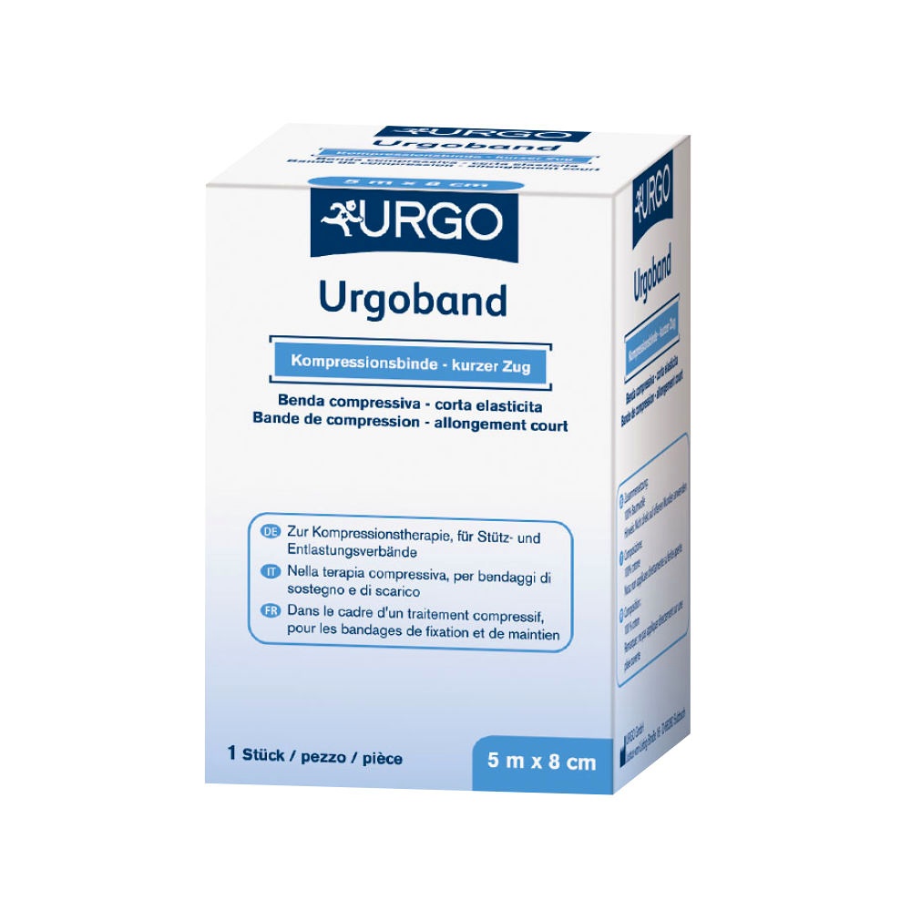 Urgoband Kurzzugbinde, hautfarben 5 m x 8 cm