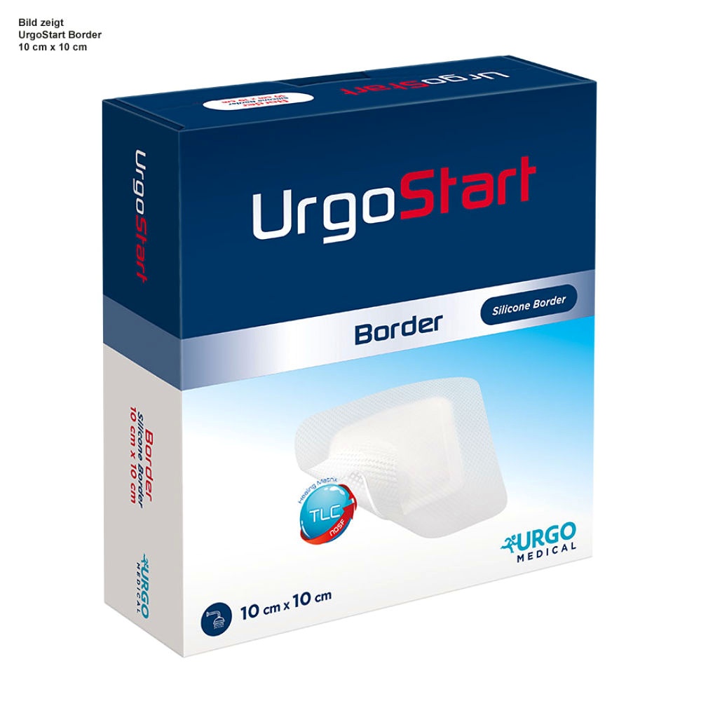 [URG 552822] UrgoStart Border Schaumstoff Wundverband 10 x 10 cm (10 Stck.)