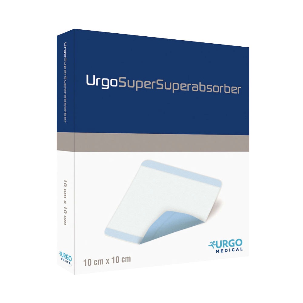 UrgoSuperSuperabsorber Wundauflagen Steril, 10 x 10 cm (10 Stck.)