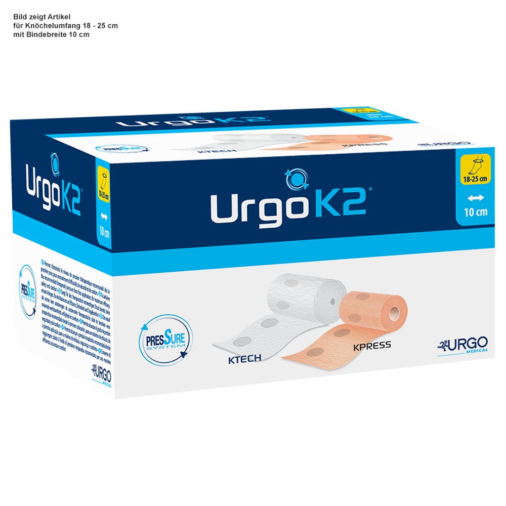 [URG 600725] UrgoK2 zweilagiges Kompressionssystem Knöchelumfang 25 - 32 cm (6 Stck.)