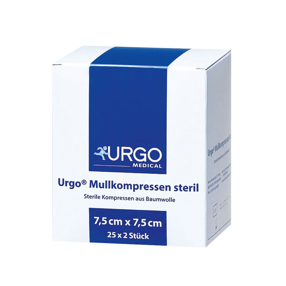 [URG 602704] Urgo Mullkompressen 8-fach steril 5 x 5 cm (25x2 Stck.)