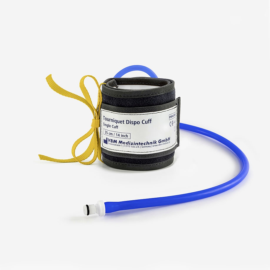 [VBM 2034711SLZ-1] Tourniquet-Einfachmanschette zum Einmalgebrauch, Arm 35 x 8 cm