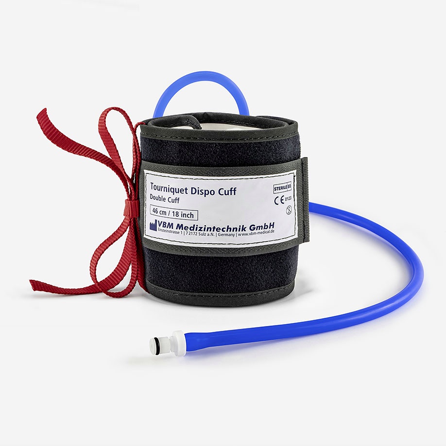 [VBM 2034712SLZ-1] Tourniquet-Einfachmanschette zum Einmalgebrauch, Arm, lang 46 x 10 cm