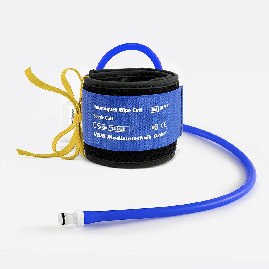 [VBM 2075711] Tourniquet Wipe Cuff / Einfachmanschette Wiederverwendbar, 35 x 8 cm, gerade Form