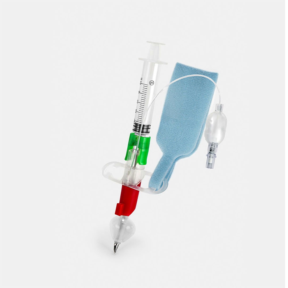 Einmal-Koniotomie Besteck Quicktrach II Mit Cuff für Erwachsene 4 mm I.D. Steril