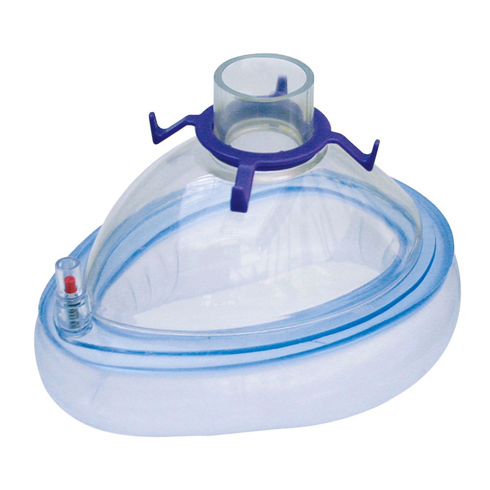 Einmal-Beatmungsmaske mit belüftbarem Kissen, Gr. 5 Erwachsene mittel