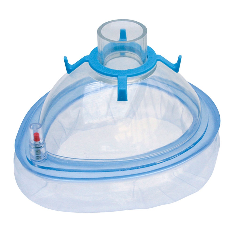 Einmal-Beatmungsmaske mit belüftbarem Kissen, Gr. 6 Erwachsene groß