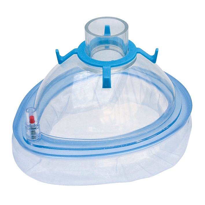 Einmal-Beatmungsmaske mit belüftbarem Kissen, steril, (6)