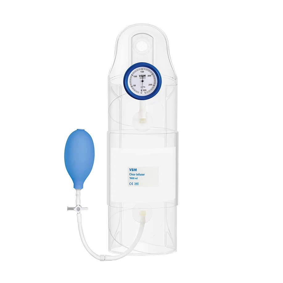 [VBM 5708100] Druckinfusionsmanschette Infusor 1000 ml Mit Handgebläse und Manometer