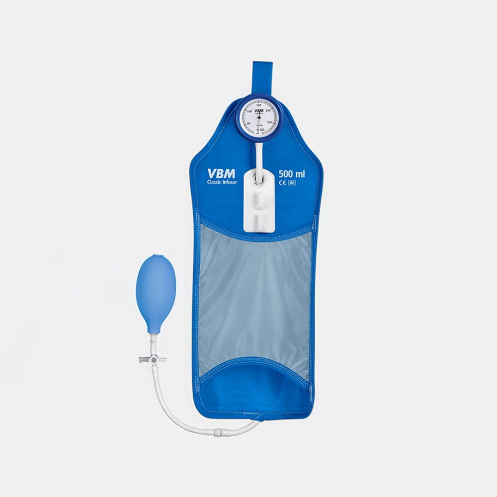 [VBM 5808050] Druckinfusionsmanschette 500 ml Mit Handgebläse und Präzisionsmanometer