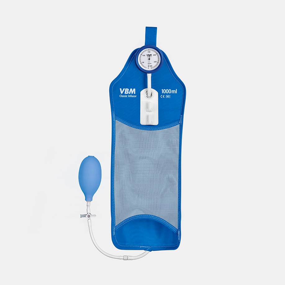 [VBM 5808100] Druckinfusionsmanschette 1000 ml Mit Handgebläse und Präzisionsmanometer