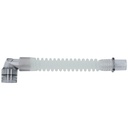 Gänsegurgel mit rechtwinkligem Drehkonnektor, Einfach Swivel