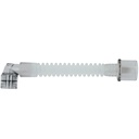Gänsegurgel mit rechtwinkligem Drehkonnektor zu 22 mm I.D., 13 cm lang