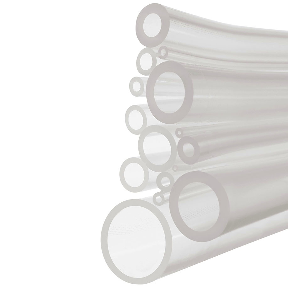Silikonschlauch glatt / transparent I.D. 1,0 mm, A.D. 2 mm (25 mtr.)
