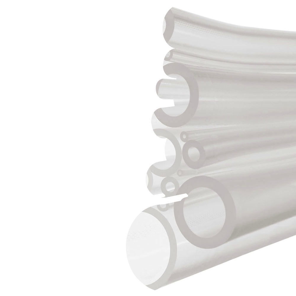 Silikonschlauch glatt / transparent I.D. 6,0 mm, A.D. 12 mm (25 mtr.)