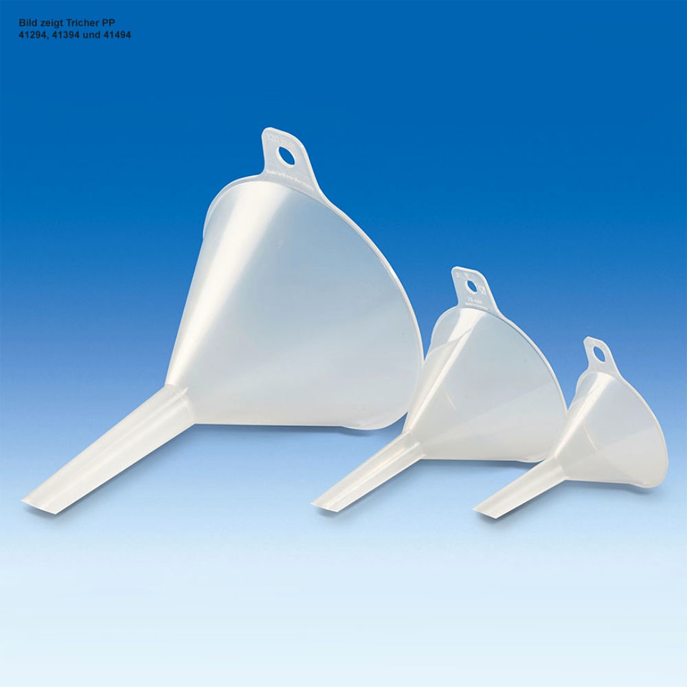 [VIT 41594] Trichter, PP, Ø 120 mm, Länge 180 mm 342 ml, Auslauf-Ø 11 mm, transparent