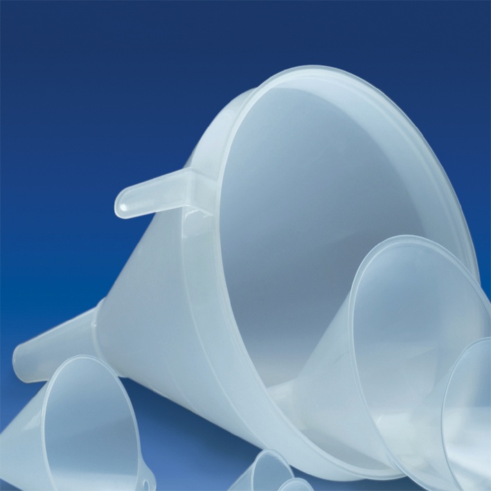 Fasstrichter, PP, Ø 210 mm, 1300 ml Länge 252 mm, Auslauf-Ø 22 mm