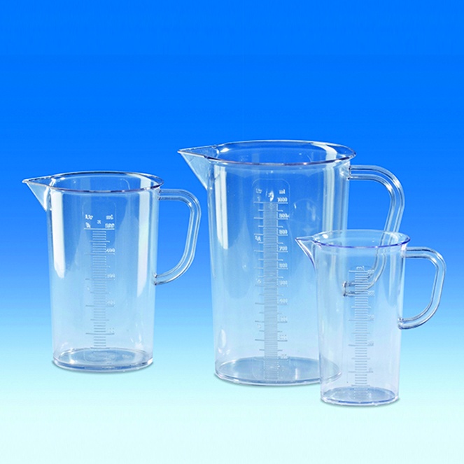 Messbecher, SAN, erhabene Skala, 500 ml